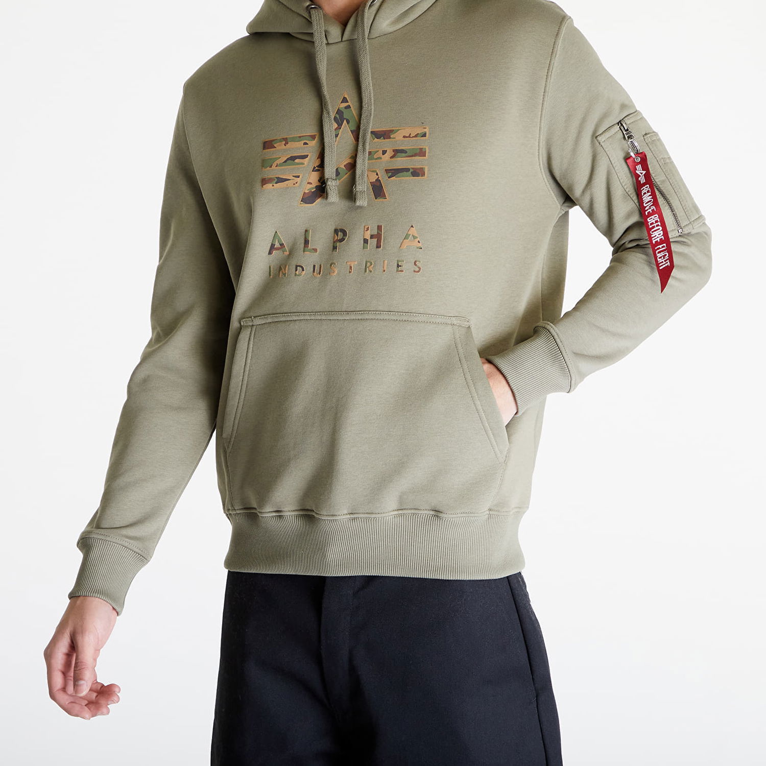 Суитчър Alpha Industries Camo TPU Hoody Olive Зелено | 146337-11, 1