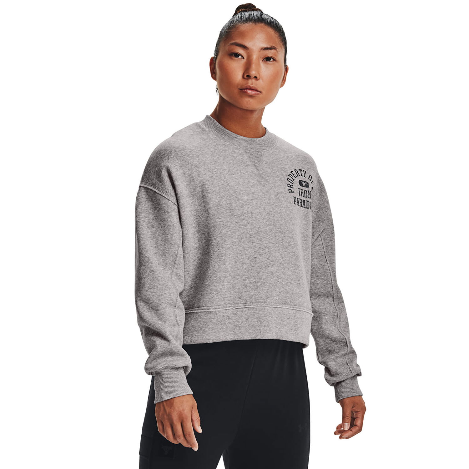 Суитчър Under Armour Prjct Rock Fleece LC Crew Gray Сиво | 1370546-031, 0