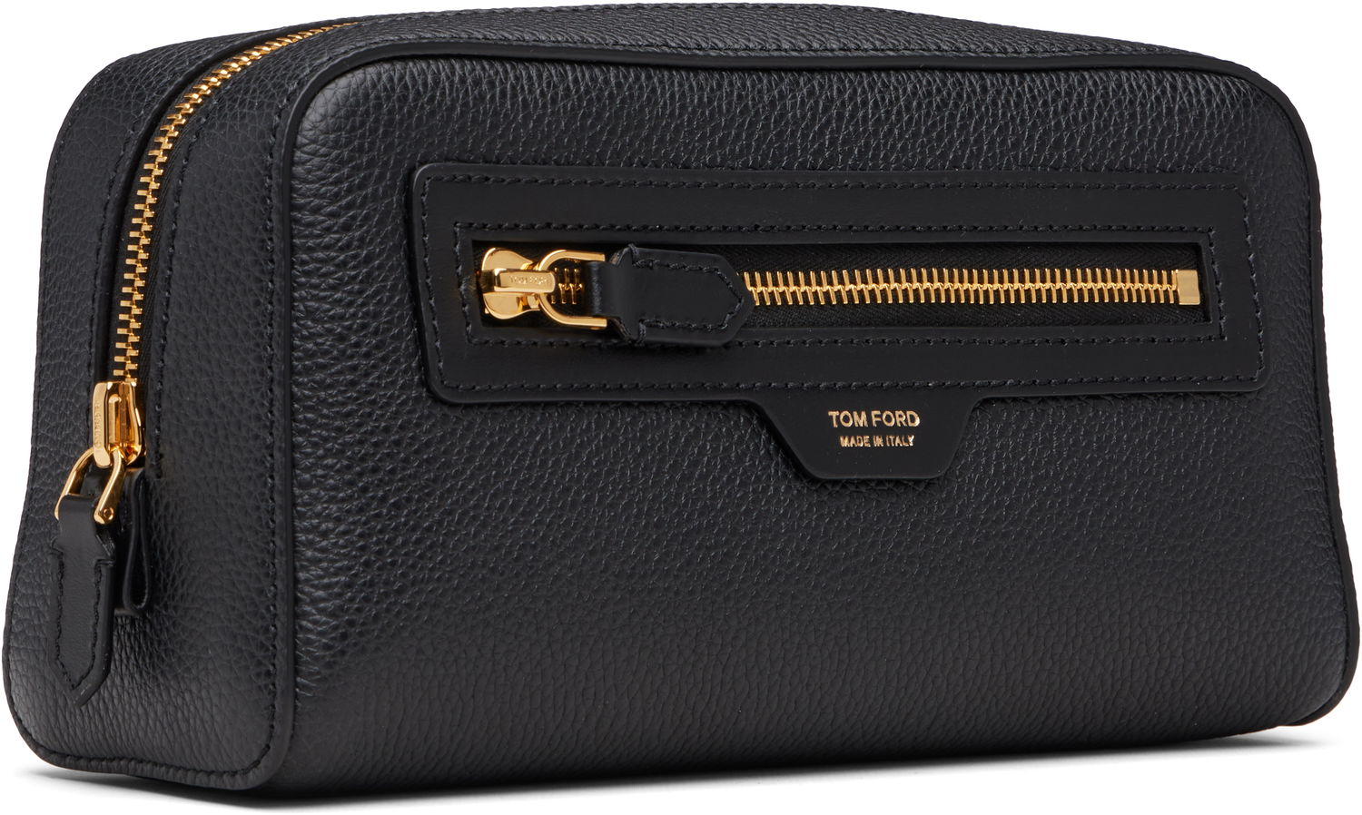 Чанта за пътуване Tom Ford Tom Ford Grain Leather Wash Pouch Черно | Y0356-LCL213G, 1