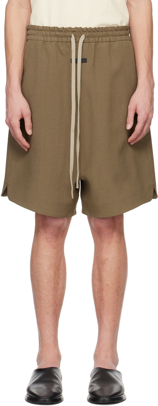 Къси панталони Fear of God Brown Relaxed Shorts Кафяво | FG840-3411WOL