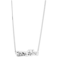 Колие Acne Studios Label Logo Necklace Сиво | C50378-AXA, 2