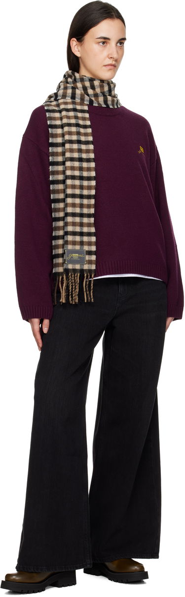 Шал GANNI Graphic Wool Checked Scarf Многоцветен | A6668, 3