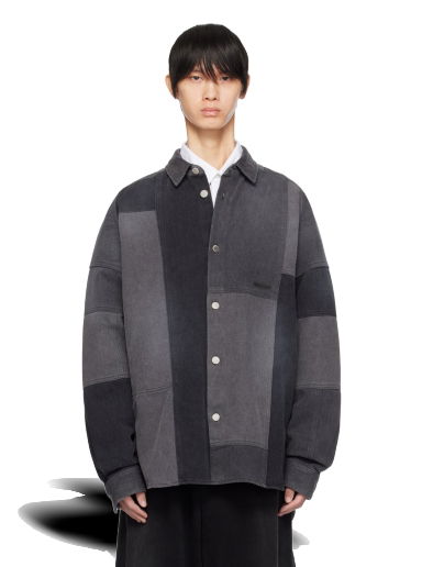 Риза Ambush Patchwork Denim Shirt Сиво | BMYD003F23DEN0011200