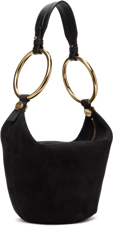 Чанта през рамо CHLOÉ Chloé Small Bracelet Suede Shoulder Bag Черно | CHC25SS618O84, 1
