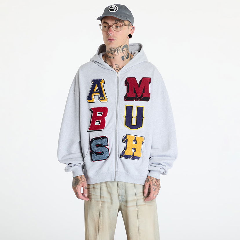 Суитчър Ambush Zip Up Sweatshirt UNISEX Сиво | BMBE003F24FLE0020505