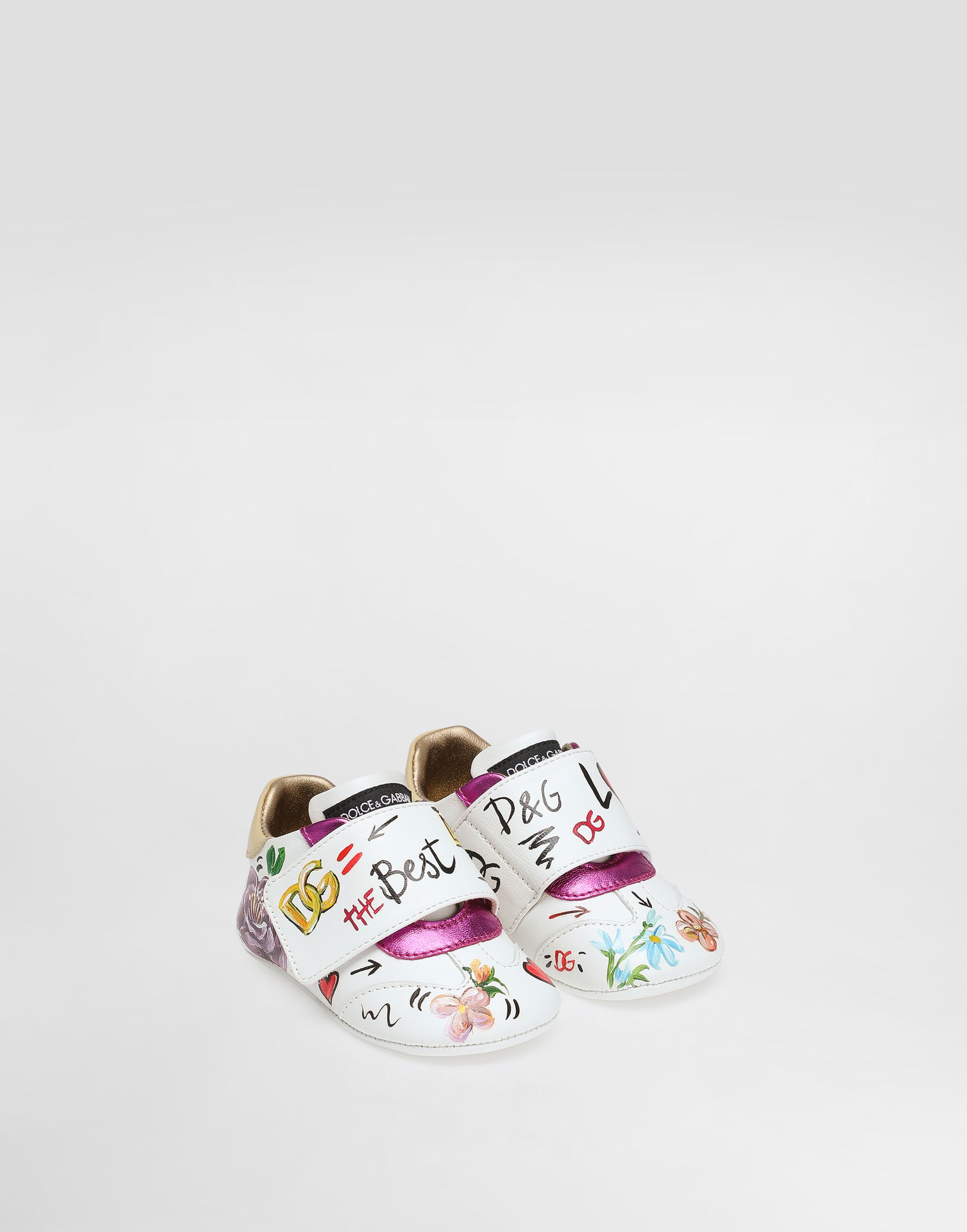 Аксесоари Dolce & Gabbana Dolce & Gabbana Calfskin Newborn Girls' Shoes Бяло | DK0109AW567HWF57, 1