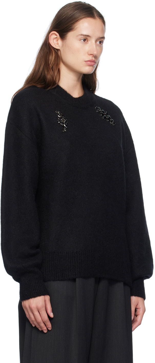 Пуловер Simone Rocha Simone Rocha Embellished Sweater Черно | MIMK4WTB 0657, 1