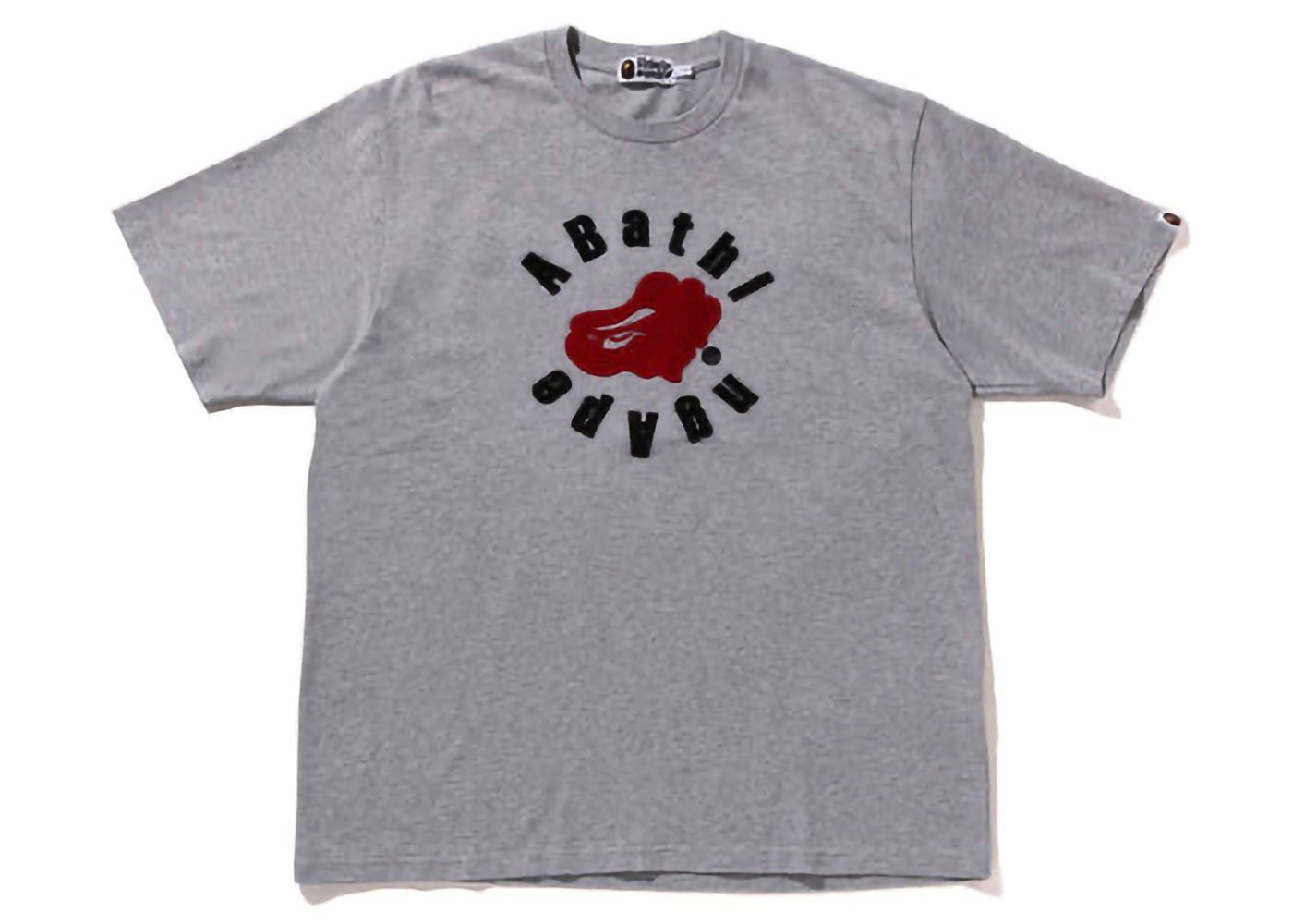 Тениска BAPE BAPE Circular Ape Head Relaxed Fit Tee Grey Сиво | 1K30-109-322, 0