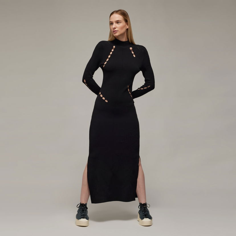 Pокля Y-3 Ingesan Knit Cutout Dress Черно | IP5582