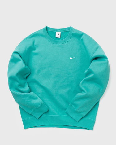 Суитчър Nike Solo Swoosh Fleece Crew Washed Тюркоазено | CV0554-393, 9