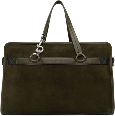 Голяма пазарска чанта Burberry Burberry B Clip Holdall Duffle Bag Зелено | 8107756, 0