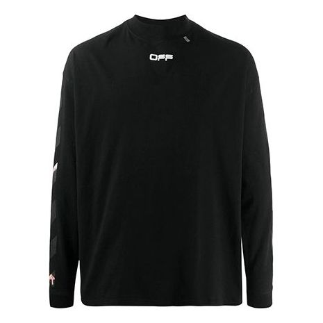 Тениска Off-White Caravaggio Arrows Long Sleeve T-Shirt Черно | OMAB032S201850041088