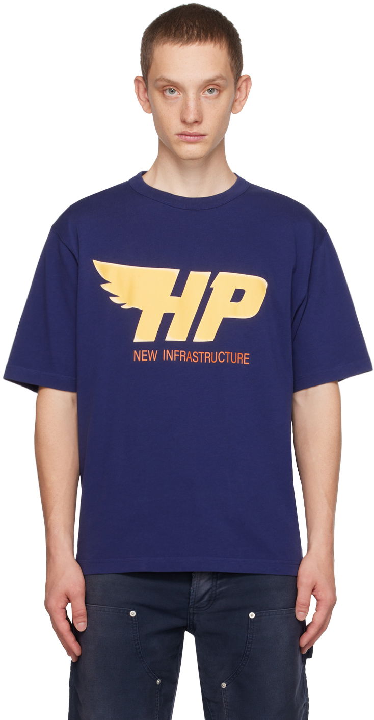 Тениска HERON PRESTON Fly T-Shirt Тъмно синьо | HMAA032F23JER0094619, 0