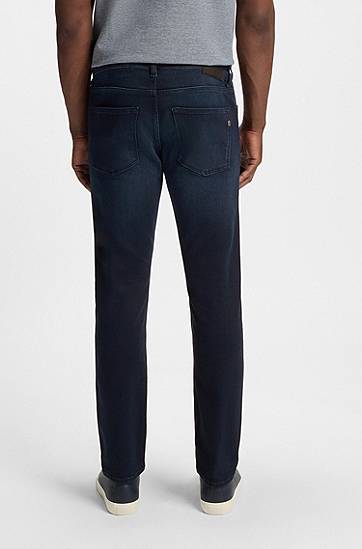 Дънки BOSS BOSS Delaware Slim-Fit Stretch Denim Jeans Тъмно синьо | 50544927, 1