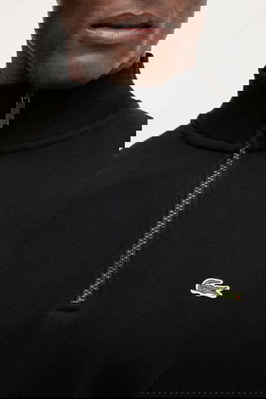 Суитчър Lacoste Lacoste Men's Quarter-Zip Sweatshirt Черно | SH9774, 4