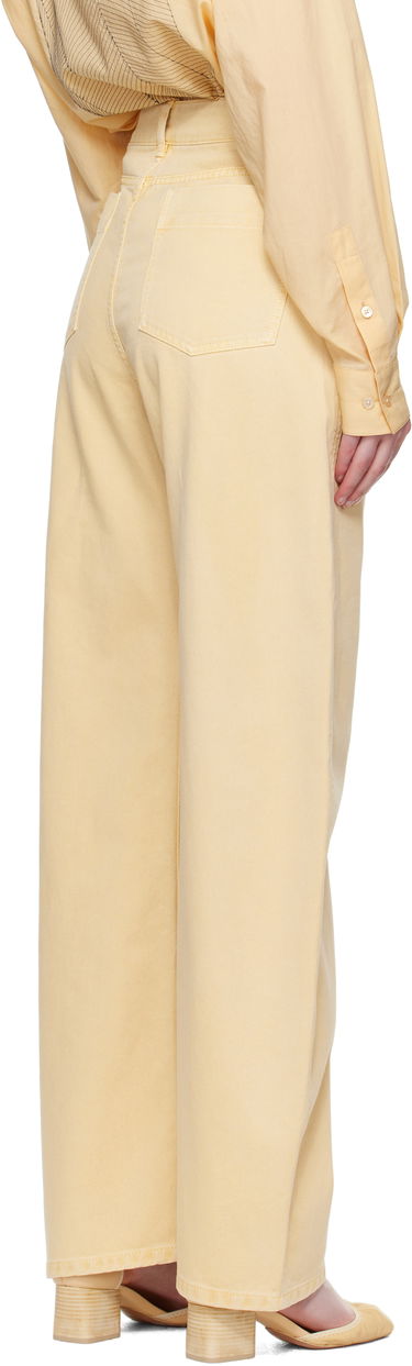 Дънки LEMAIRE LEMAIRE High Waisted Curved Jeans Жълто | PA1052 LD1045, 2