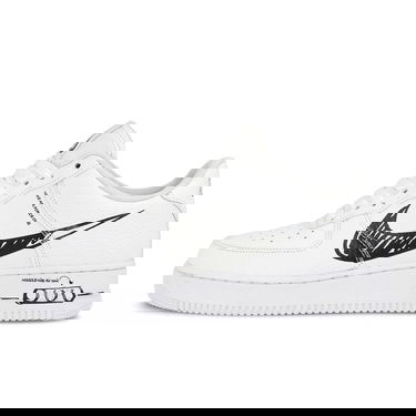 Кецове и обувки Nike Air Force 1 Low "Sketch - Black" Бяло | CW7581-101, 0