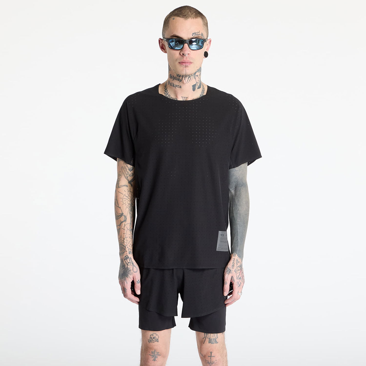 Тениска Y-3 Y-3 Running Short Sleeve T-Shirt Черно | JN4884, 0