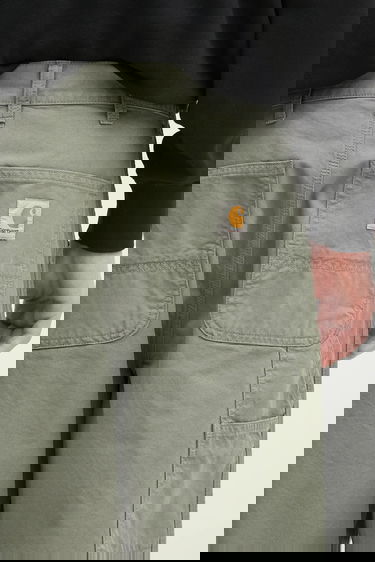 Панталони Carhartt WIP Cotton Relaxed Fit Single Knee Pant Зелено | I031499.1YFGD, 3