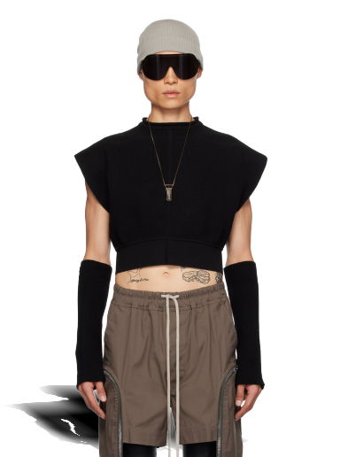 Пуловер Rick Owens Cropped Sweater Черно | RR02C7690 CHWSR