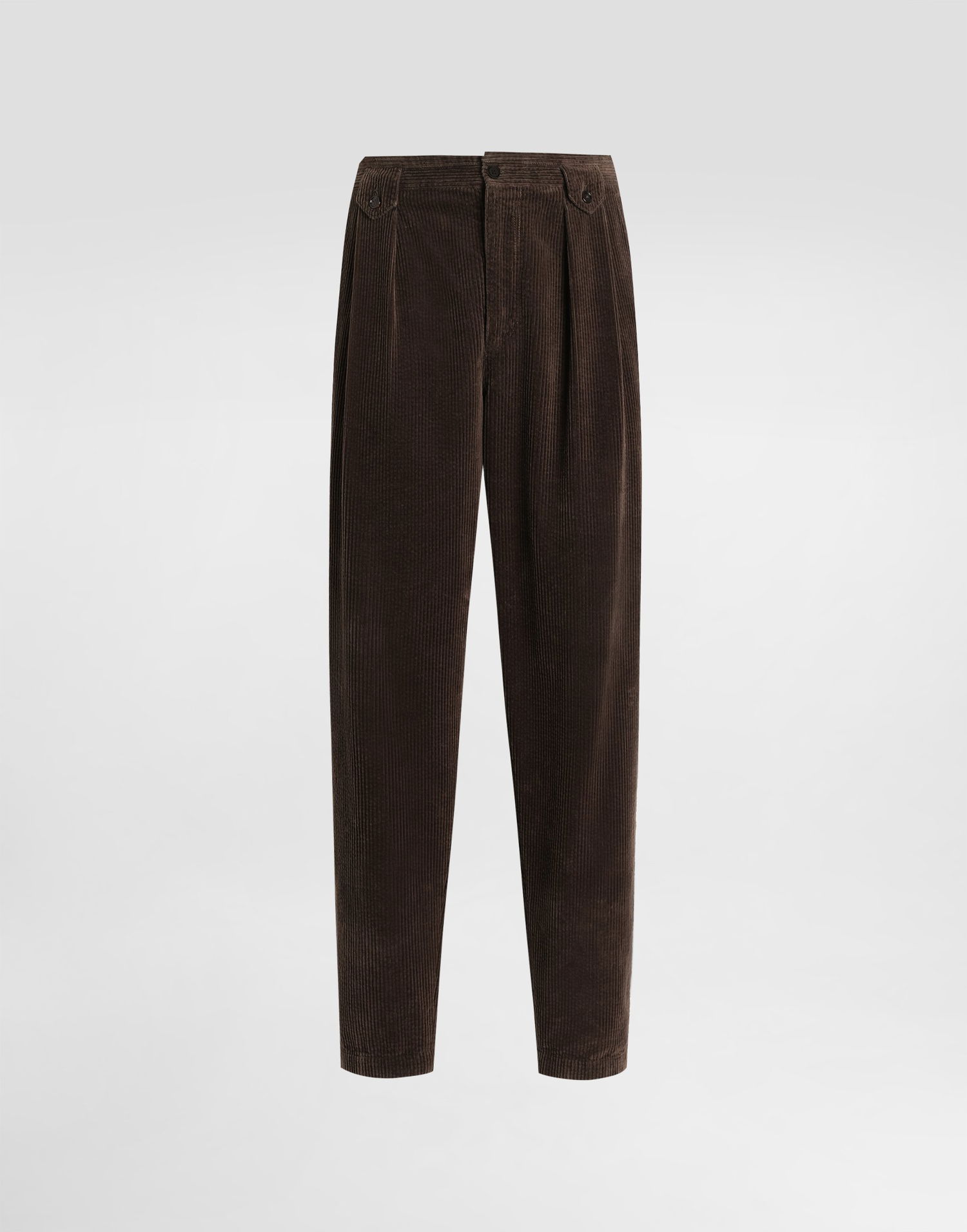 Панталони Dolce & Gabbana Dolce & Gabbana Corduroy Pleated Trousers Кафяво | GP13XTG8NN6M0674, 0