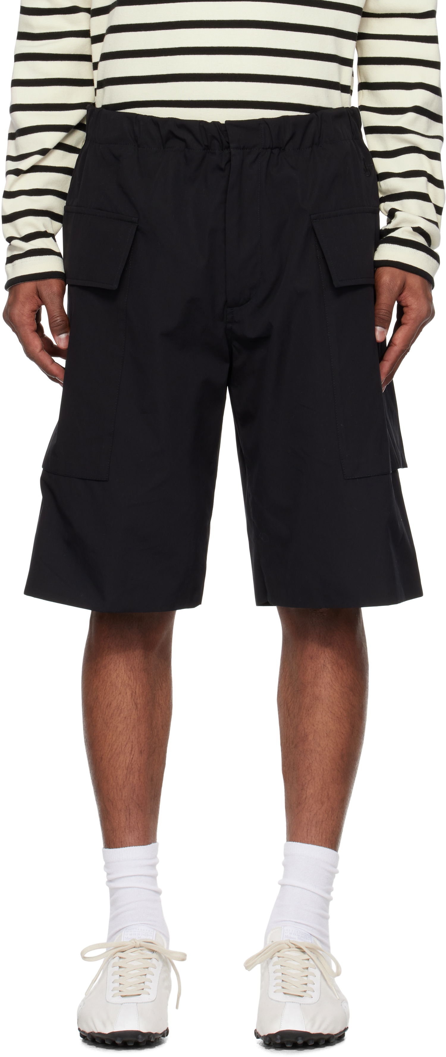 Къси панталони Jil Sander Jil Sander Embroidered Logo Cargo Shorts Черно | J47KA0279_J45292, 0