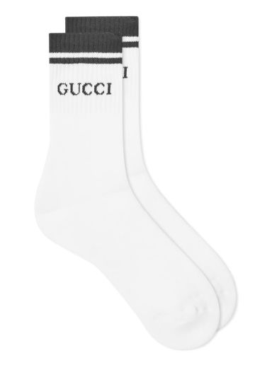 Чорапи Gucci Sports Sock Бяло | 496493-4G293-9000