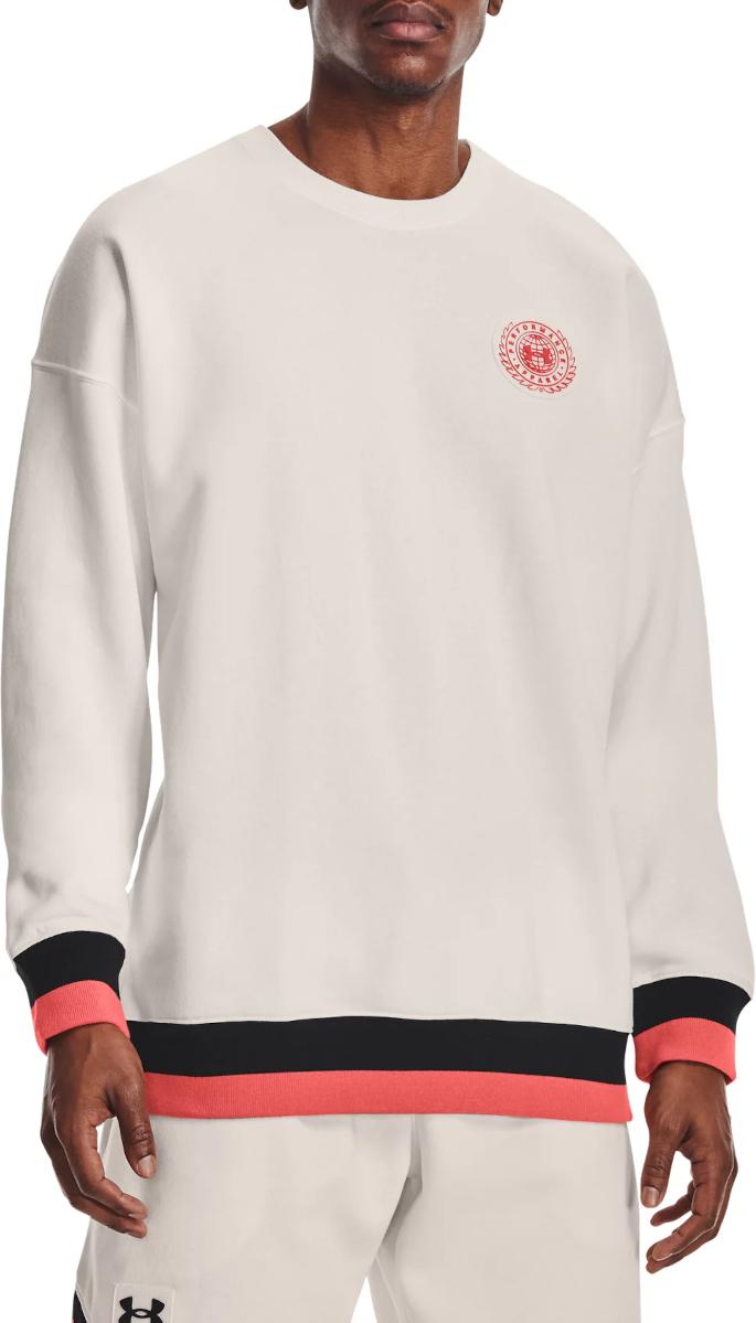 Суитчър Under Armour Fleece Crewneck Sweatshirt Бяло | 1361455-112