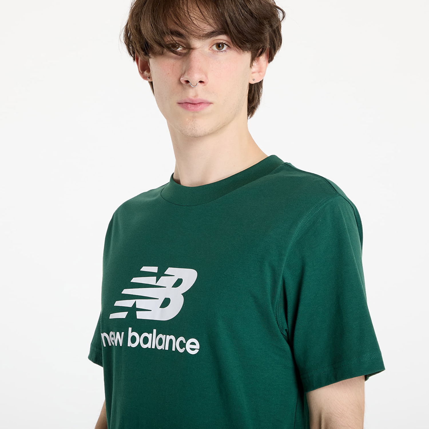Тениска New Balance NB T-Shirt With Print Зелено | NBMT41502NWG, 1