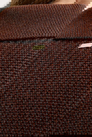 Пуловер Barbour Barbour ROBYN Wool Blend Collared Sweater Кафяво | LKN1675, 6