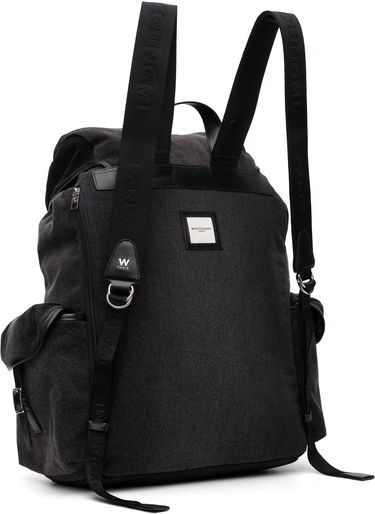 Раница WOOYOUNGMI Flap Top Denim Backpack Сиво | W253BA01, 2