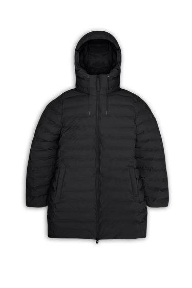 Пухо яке Rains Lohja Long Puffer Curve Jacket Черно | 15890\01, 6