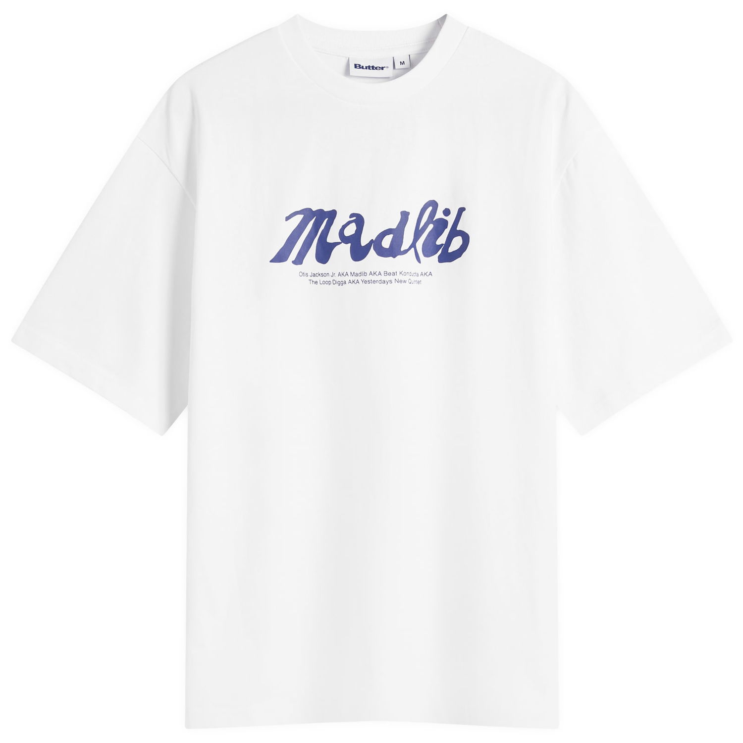 Тениска Butter Goods Madlib Alias T-Shirt Бяло | BGMAD103-WHT, 1