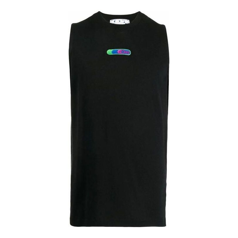 Потник Off-White Off-White Sleeveless T-Shirt with Logo Patch Черно | OMAC022S22JER0031055