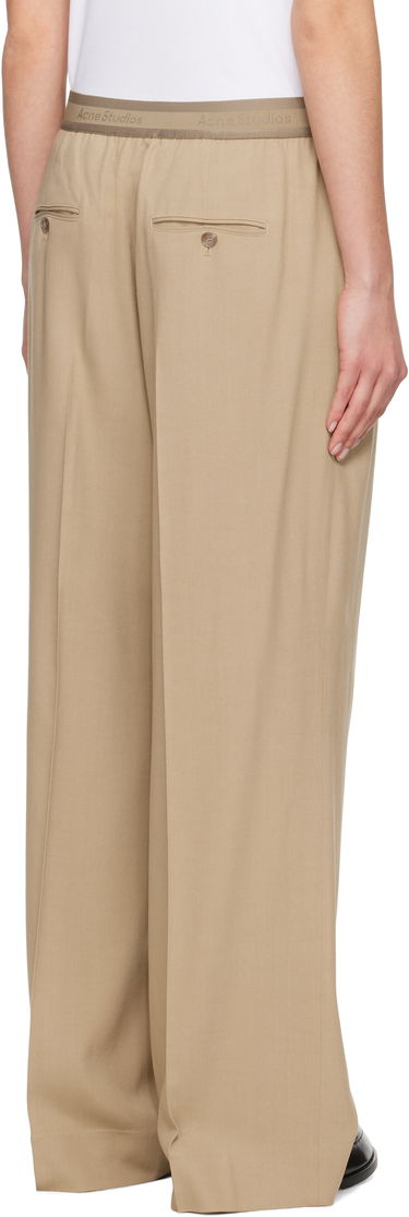 Панталони Acne Studios Taupe Pleated Trousers Бежово | AK0826-, 2