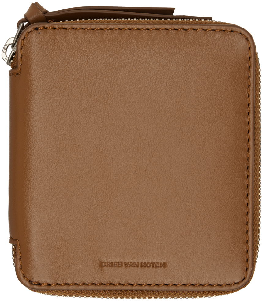 Портфейл Dries Van Noten Tan Zip Wallet Кафяво | 242-022101-199, 0