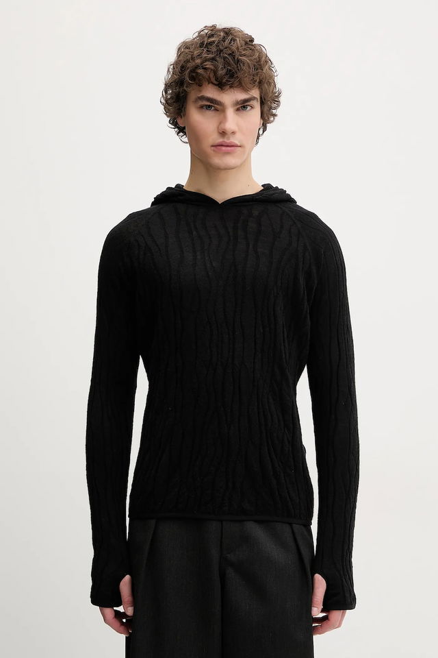 Heliot Emil Lightweight Textured Hoodie