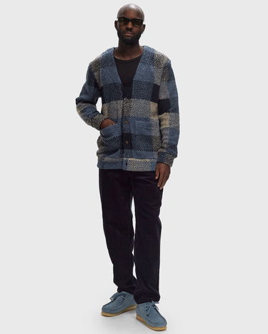 Пуловер Portuguese Flannel Flannel Cardigan Синьо | AW24.073.BLUE, 1