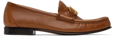 Грижа за обувките Valentino Valentino Garavani VLogo Signature Buffalo Loafers Кафяво | 6W2S0LM0EWV, 0