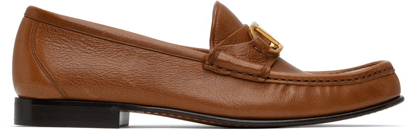 Грижа за обувките Valentino Valentino Garavani VLogo Signature Buffalo Loafers Кафяво | 6W2S0LM0EWV