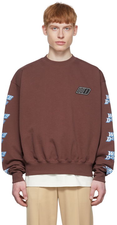 Суитчър We11done We11done Cotton Graphic Sweatshirt Кафяво | WD-TS1-22-693-U-BR, 0