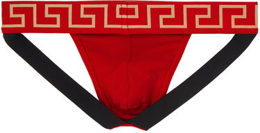гащички Versace Greca Border Jockstrap Бяло | AUU01017_1A10011, 2