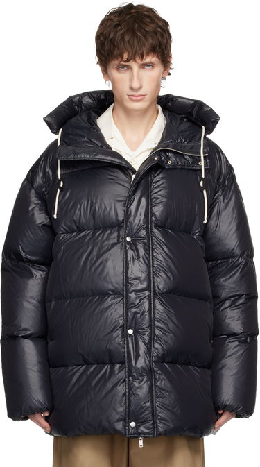 Пухо яке Jil Sander Jil Sander Hooded Down Jacket Тъмно синьо | J47AF0158_J70007, 0