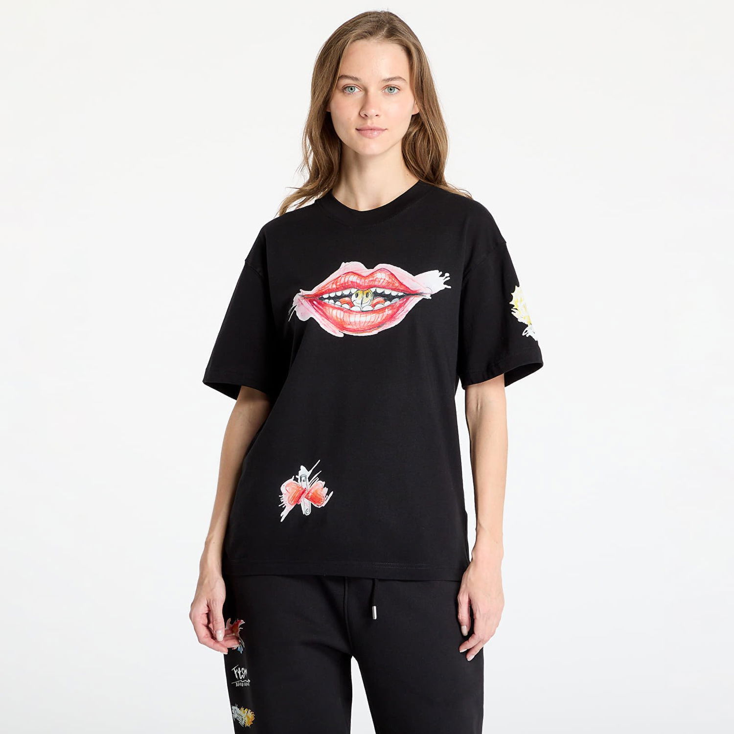 Тениска Footshop FTSHP x Kurňavka T-Shirt Черно | FTSHP_474, 1