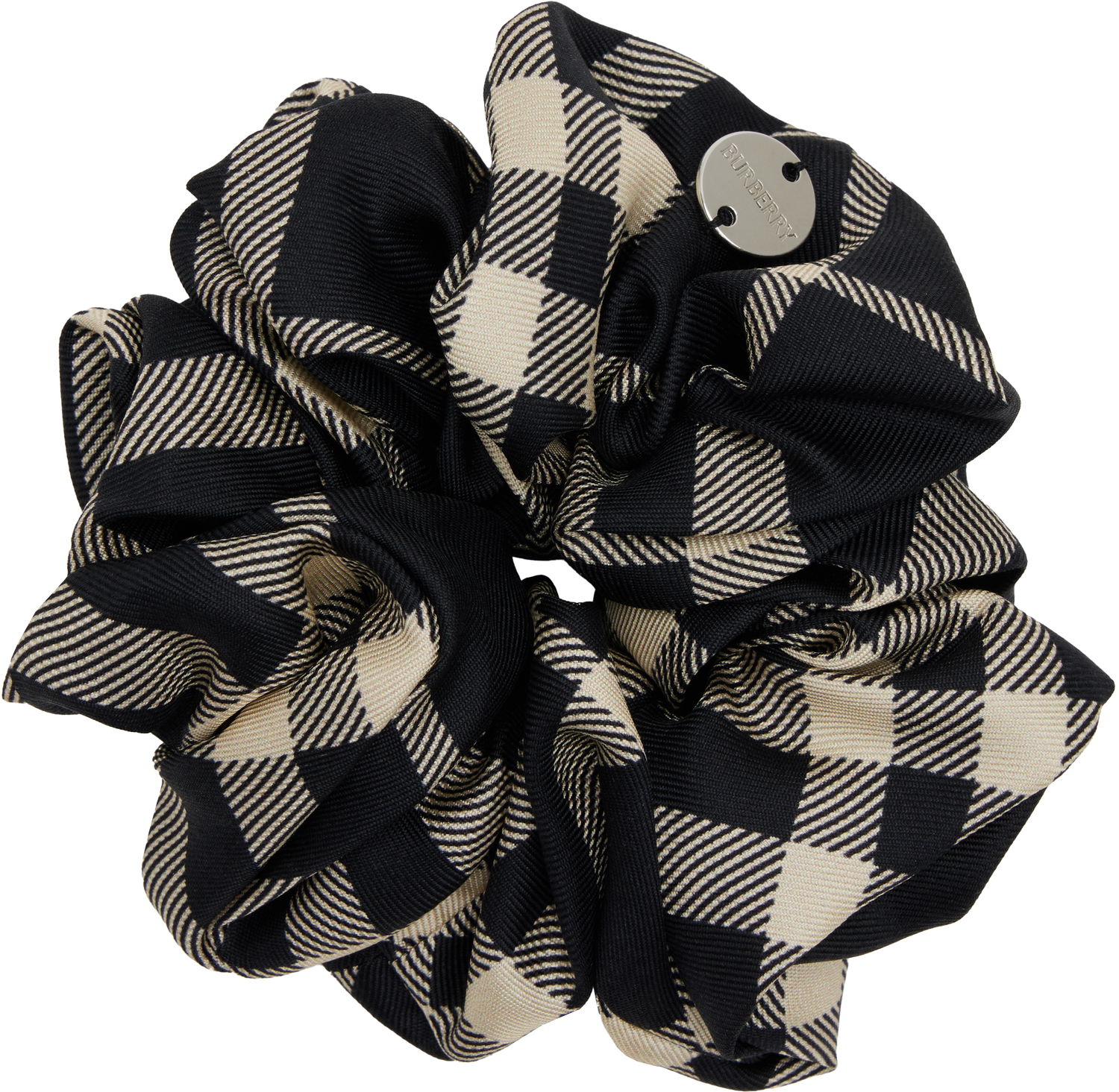 Шал Burberry Burberry Check Silk Scrunchie Черно | 8110932, 0