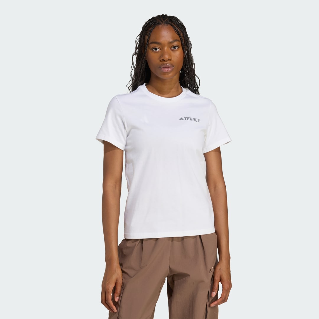 Тениска adidas Performance Terrex Graphic Tee Бяло | JW3562, 0