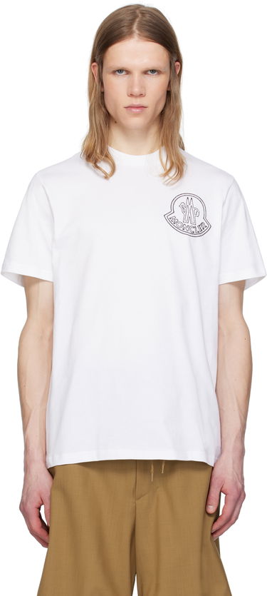 Тениска Moncler Moncler Archivio Creativo T-Shirt Бяло | K10918C0005689AJS, 0