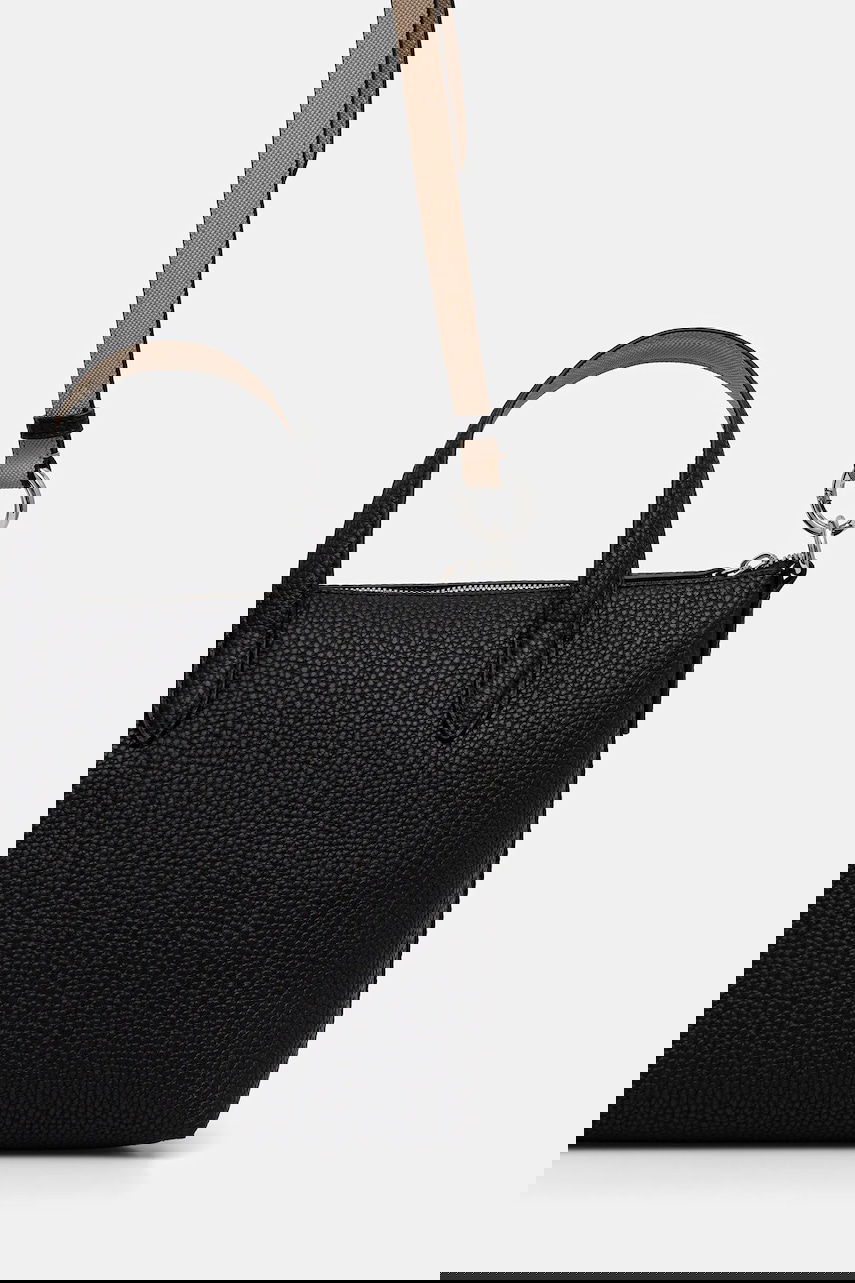 Pebbled Mini Tote Bag with Shoulder Strap, 2