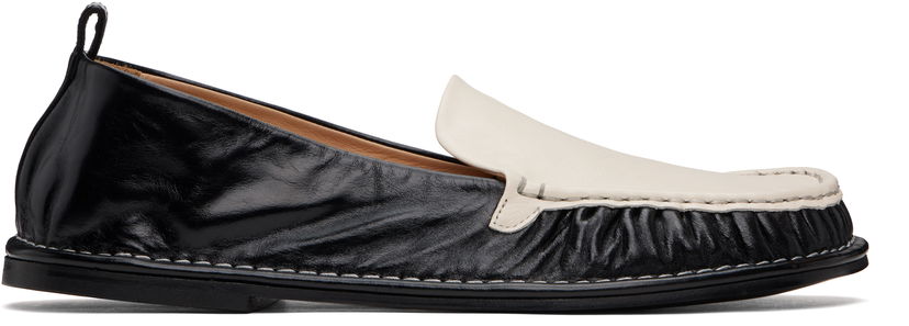 Кецове и обувки AMI AMI Paris Leather Midi Loafers Черно | USV058.AL0095