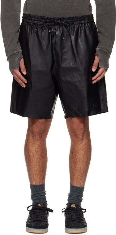 Къси панталони AMIRI AMIRI Lightweight Leather Shorts Черно | AMLTSH1017, 0